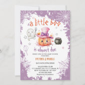 ハロウィーンブガールベビーシャワー 招待状 (正面)