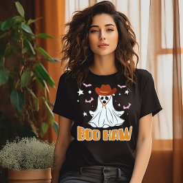 ハロウィーンブハウワイルドウエストカウボーイ幽霊 Tシャツ
