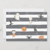 ハロウィーンブバッシュ招待状 – 衣装パーティー不気味- 招待状 (裏面)