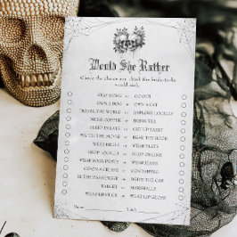 ハロウィーンブライダルシャワーは彼女はむしろゲームをする