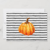 ハロウィーンブライダルシャワーをする前のボスとワイン 招待状 (裏面)