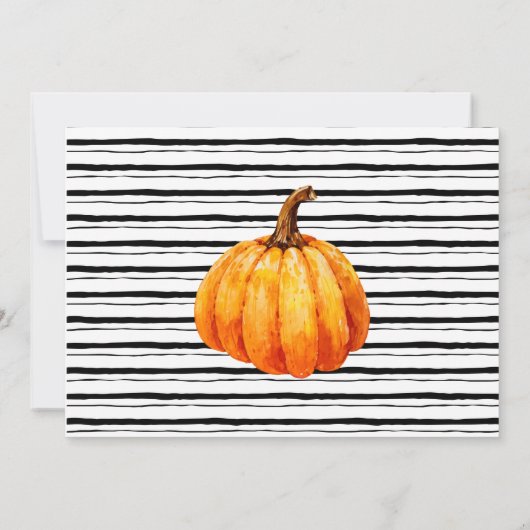 ハロウィーンブライダルシャワーをする前のボスとワイン 招待状 (裏面)