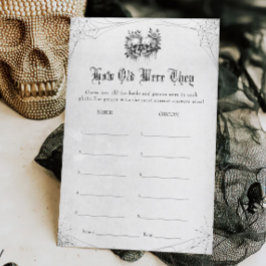 ハロウィーンブライダルシャワーゲーを推測