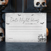 ハロウィーンブライダルシャワーデイトナイトアイディアカード 招待状