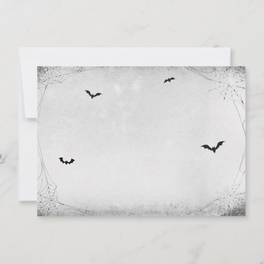 ハロウィーンブライダルシャワーデイトナイトアイディアカード 招待状 (裏面)