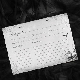 ハロウィーンブライダルシャワーレプシペカード 招待状