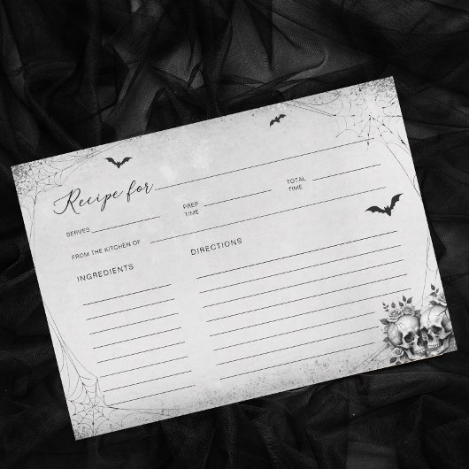 ハロウィーンブライダルシャワーレプシペカード 招待状