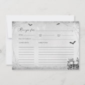 ハロウィーンブライダルシャワーレプシペカード 招待状 (正面)