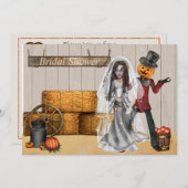 ハロウィーンブライダルシャワー招待 招待状 (正面/裏面)