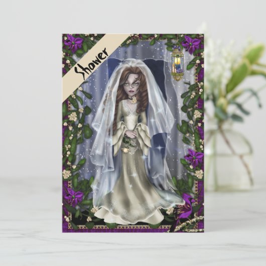 ハロウィーンブライダルシャワー招待 招待状 (スタンド正面)