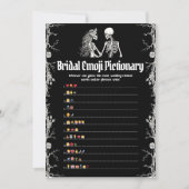 ハロウィーンブライダルシャワー絵文字ゲーム 招待状 (正面)