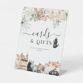 ハロウィーンブライダルシャワー | カードとギフト 台座サイン (正面)