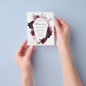 ハロウィーンブライダルシャワー |予算フライヤー チラシ (手)