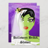 ハロウィーンブライダルシャワー 招待状 (正面/裏面)