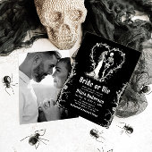 ハロウィーンブライドまたはダイスケルトンブライダルシャワー 招待状