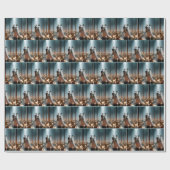 ハロウィーンブライドアンドグルーマー踊り ラッピングペーパー (フラット)