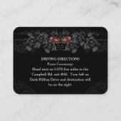 ハロウィーンブライド&グルームスケルトンズ結婚披露宴エン エンクロージャーカード (裏面)