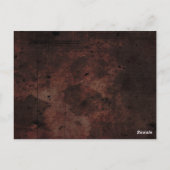 ハロウィーンブラウンゴシック対応テーブル番号カード ポストカード (裏面)