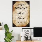 ハロウィーンブラウンゴシック24x36へようこそ ポスター (ホームオフィス)