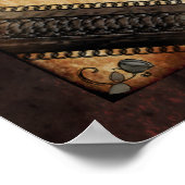 ハロウィーンブラウンゴシック24x36へようこそ ポスター (角)