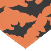 ハロウィーンブラックこうもりオレンジスポクールーク柄 ショートテーブルランナー (コーナー)