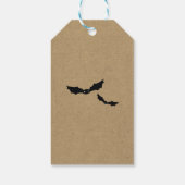 ハロウィーンブラックこうもりクラフト衣装パーティーの好意 ギフトタグ (裏面)