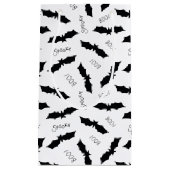 ハロウィーンブラックこうもりブパタ不気味ーン スモールペーパーバッグ (正面)