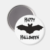 ハロウィーンブラックこうもり磁石 マグネット (正面/裏面)