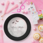 ハロウィーンブラックこうもり結婚ゴシックのマッチングプレート ペーパープレート (パーティー)