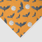 ハロウィーンブラックこうもり&フルムーン付きオレンジ 薄葉紙 (詳細)