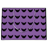 ハロウィーンブラックこうもり ラージペーパーバッグ (正面)