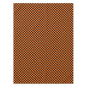 ハロウィーンブラックとオレン市松模様にジ テーブルクロス (正面)