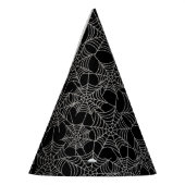 ハロウィーンブラックアンドホワイトコブパーティー帽子 パーティーハット (左)