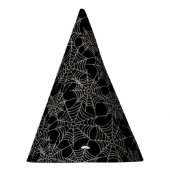 ハロウィーンブラックアンドホワイトコブパーティー帽子 パーティーハット (右)