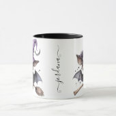 ハロウィーンブラックウィッチこうもりコーヒー マグカップ (中央)