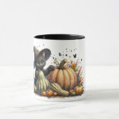 ハロウィーンブラックウィッチズキットングルド付き マグカップ (中央)