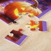 ハロウィーンブラックウィッチー猫 ジグソーパズル (側面)