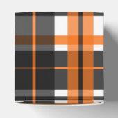 ハロウィーンブラックオレンジとホワイトプレイド フェイバーボックス (上部)