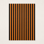 ハロウィーンブラックオレンジストライプ色イヤリングディスプレイカード (裏面)