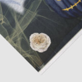 ハロウィーンブラックカボチャ、幽霊たち、スパイダーウェブ 薄葉紙 (詳細)