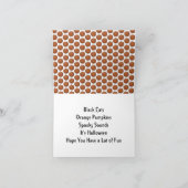 ハロウィーンブラックキッチンオレンジカボンプキンマリゴールド カード (内部)