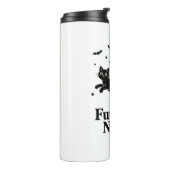 ハロウィーンブラックキャットこうもりウィンググラフィッククラシック タンブラー (回転左)