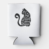 ハロウィーンブラックキャットただのホカスの束 缶クーラー (正面)