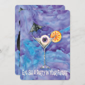 ハロウィーンブラックキャットというパーティー 招待状 (正面/裏面)