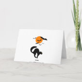 ハロウィーンブラックキャットとこうもり カード (裏面)