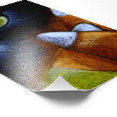 ハロウィーンブラックキャットとキャンディコーン4" X 6" フォトプリント            (角)