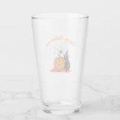 ハロウィーンブラックキャットとハロウィーンのカボチャのちょうちんパーティー タンブラーグラス (裏面)