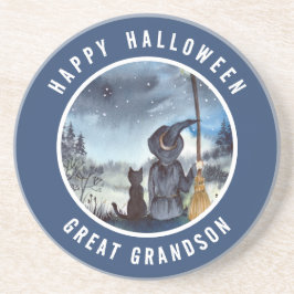 ハロウィーンブラックキャットと魔女スターリーナイト コースター