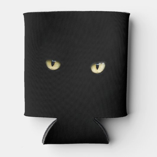 ハロウィーンブラックキャットアイズ缶/ボトルクール 缶クーラー (正面)