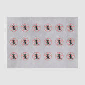 ハロウィーンブラックキャットオンペンタグラム金ゴールドスターグレー 薄葉紙 (正面)